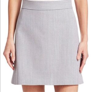 Theory Blue and White Striped Mini Skirt Size 6